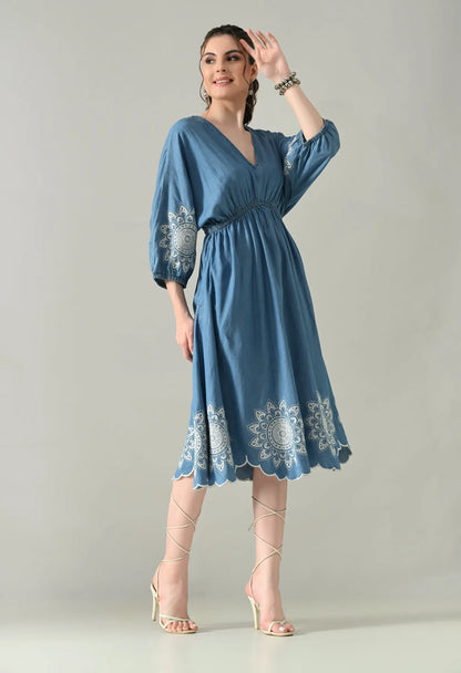 Blue Bloom Dress