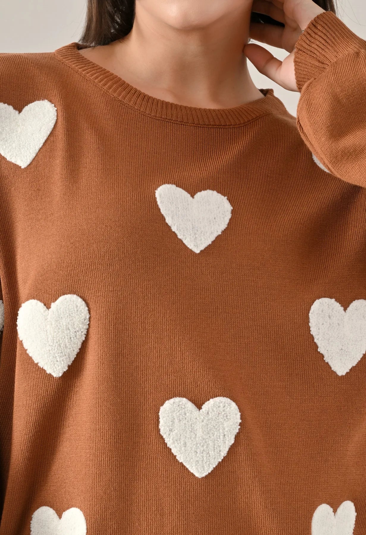 Heart Knitted Two Piece Set