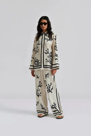 Fashionable Printed Two Piece Set