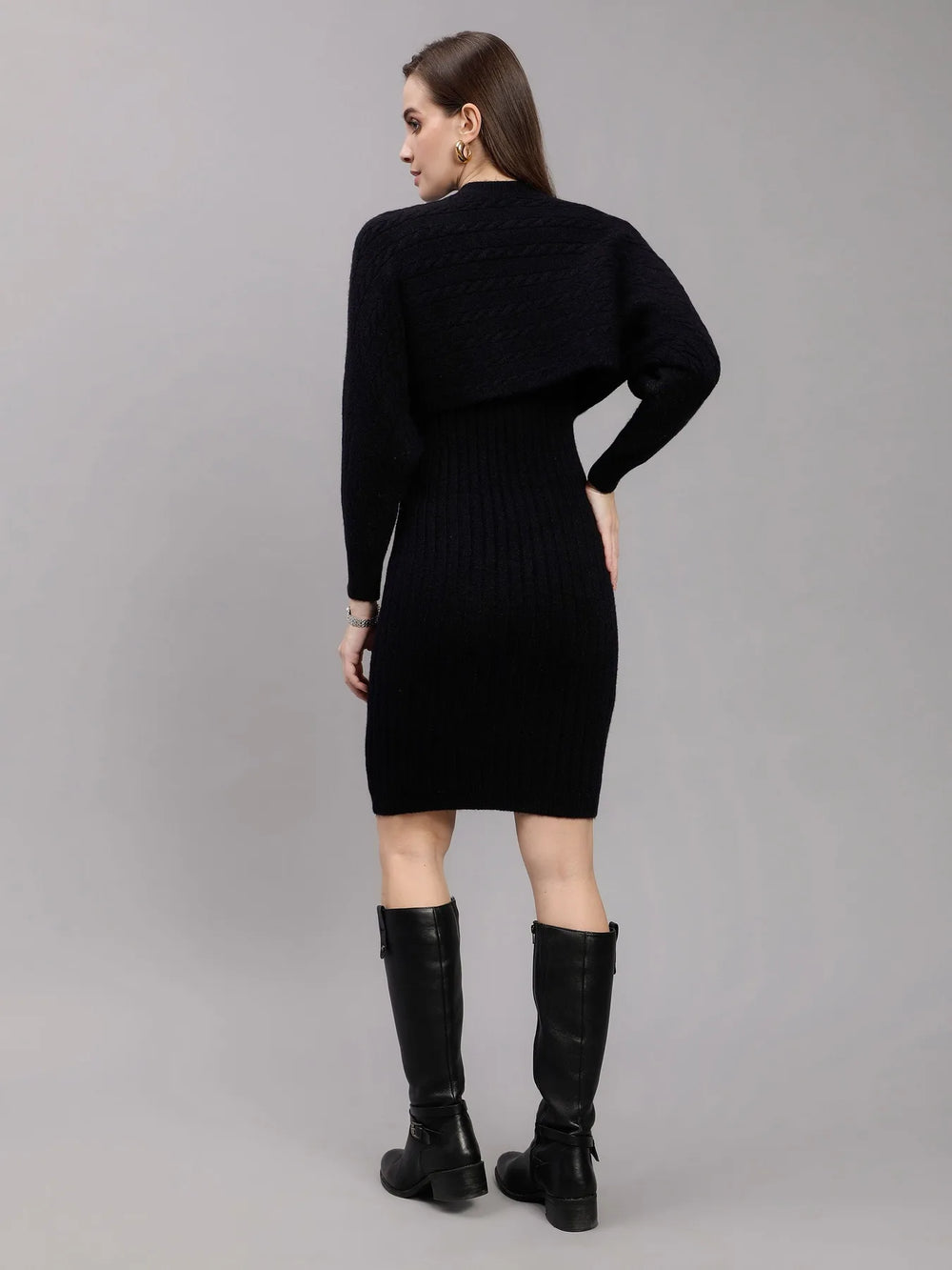 Knitted Two Piece Dress Set