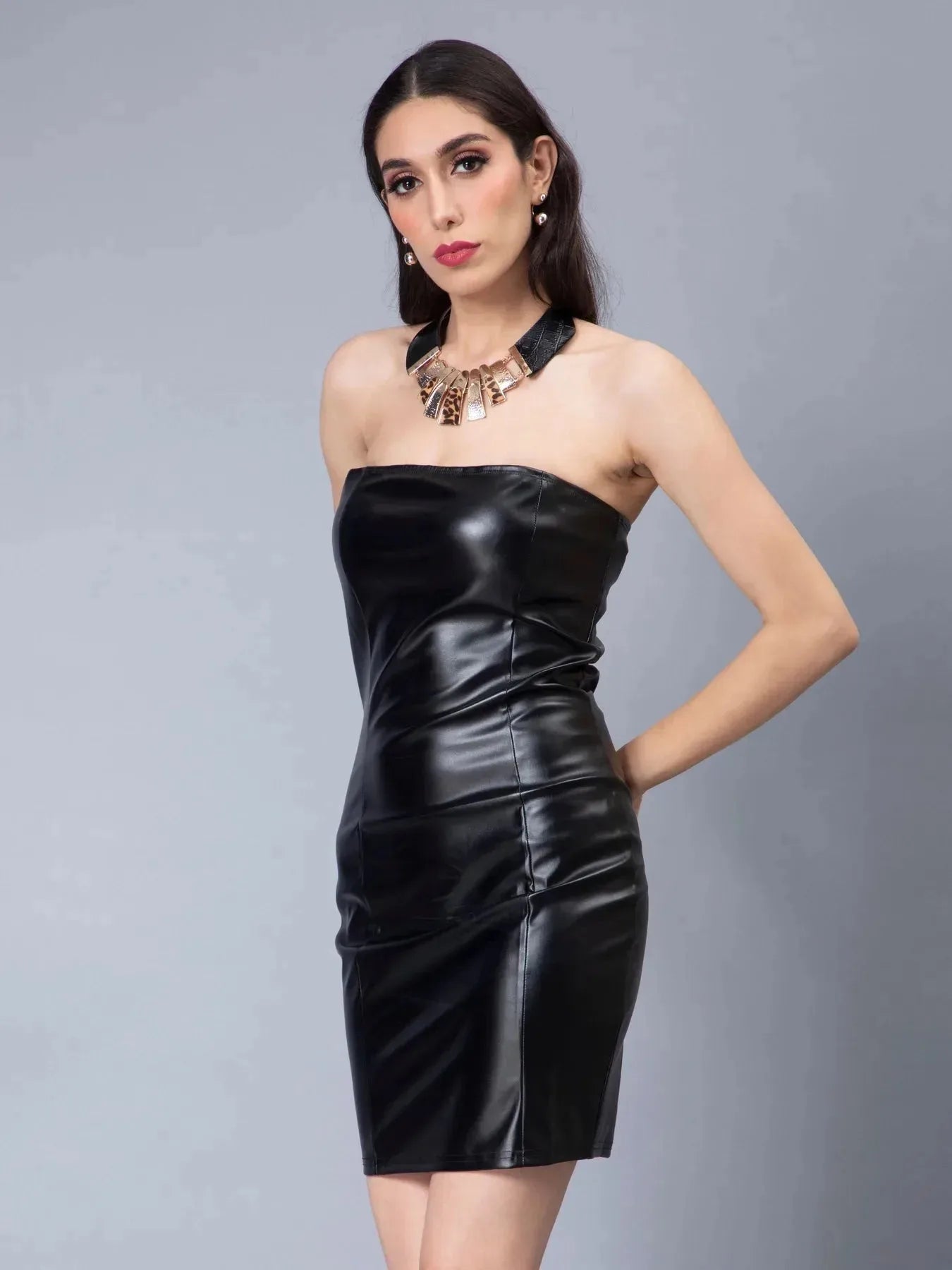 Bodycon Faux Leather Dress