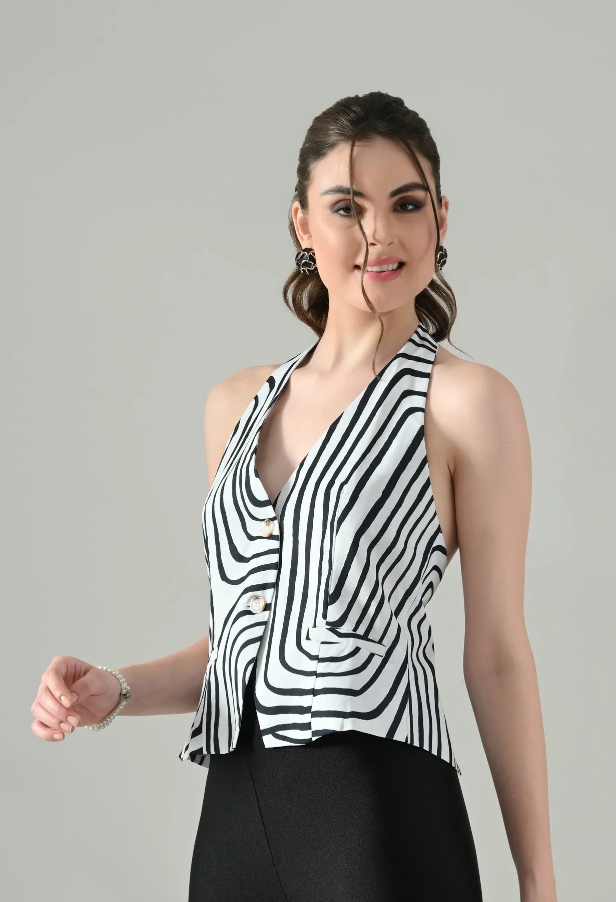 Backless Charm Halter Top