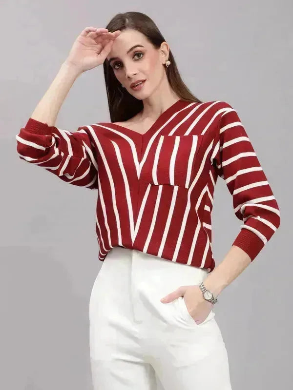 Striped Knitted Pullover