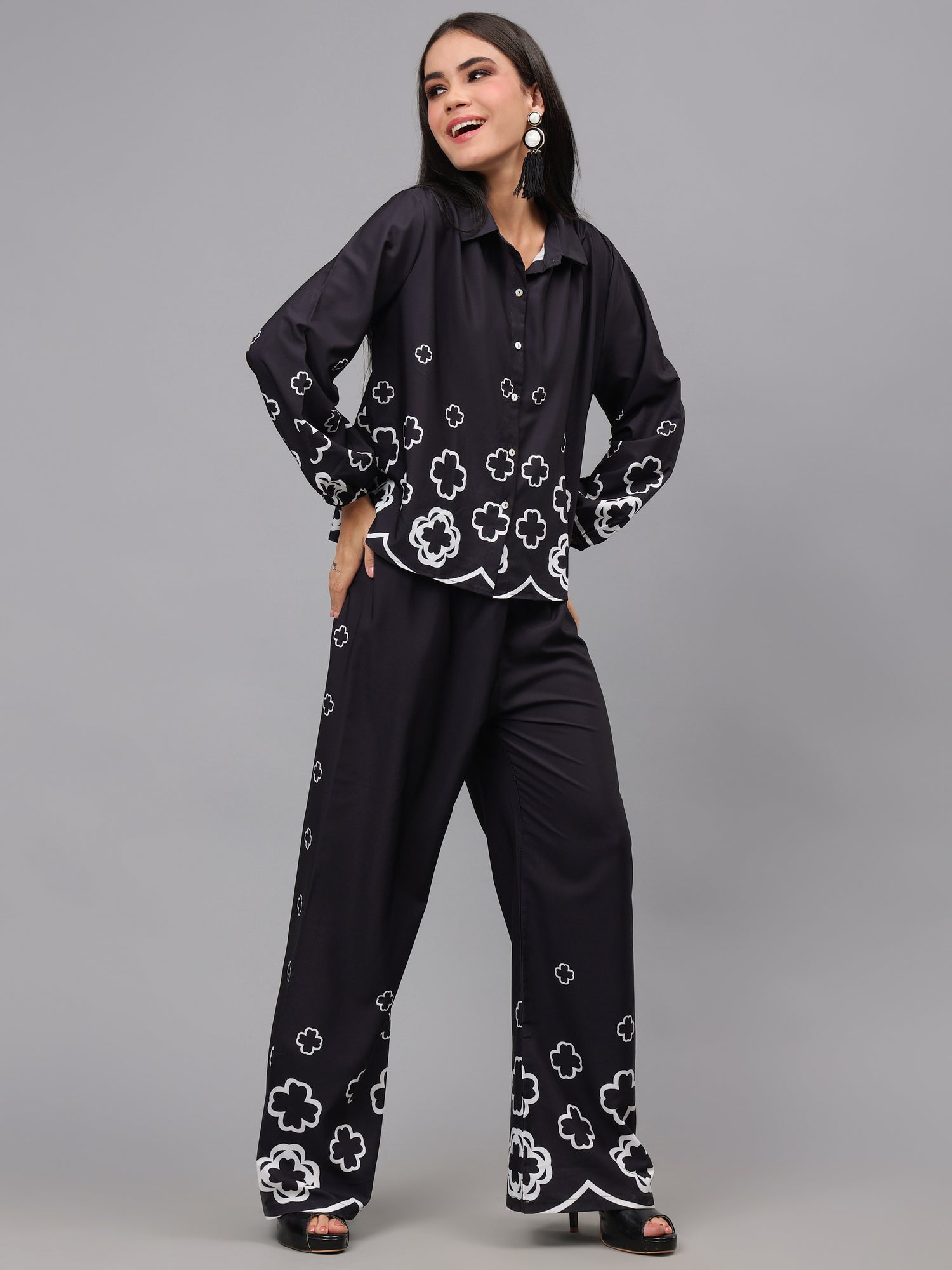 Floral Printed Two Piece Set