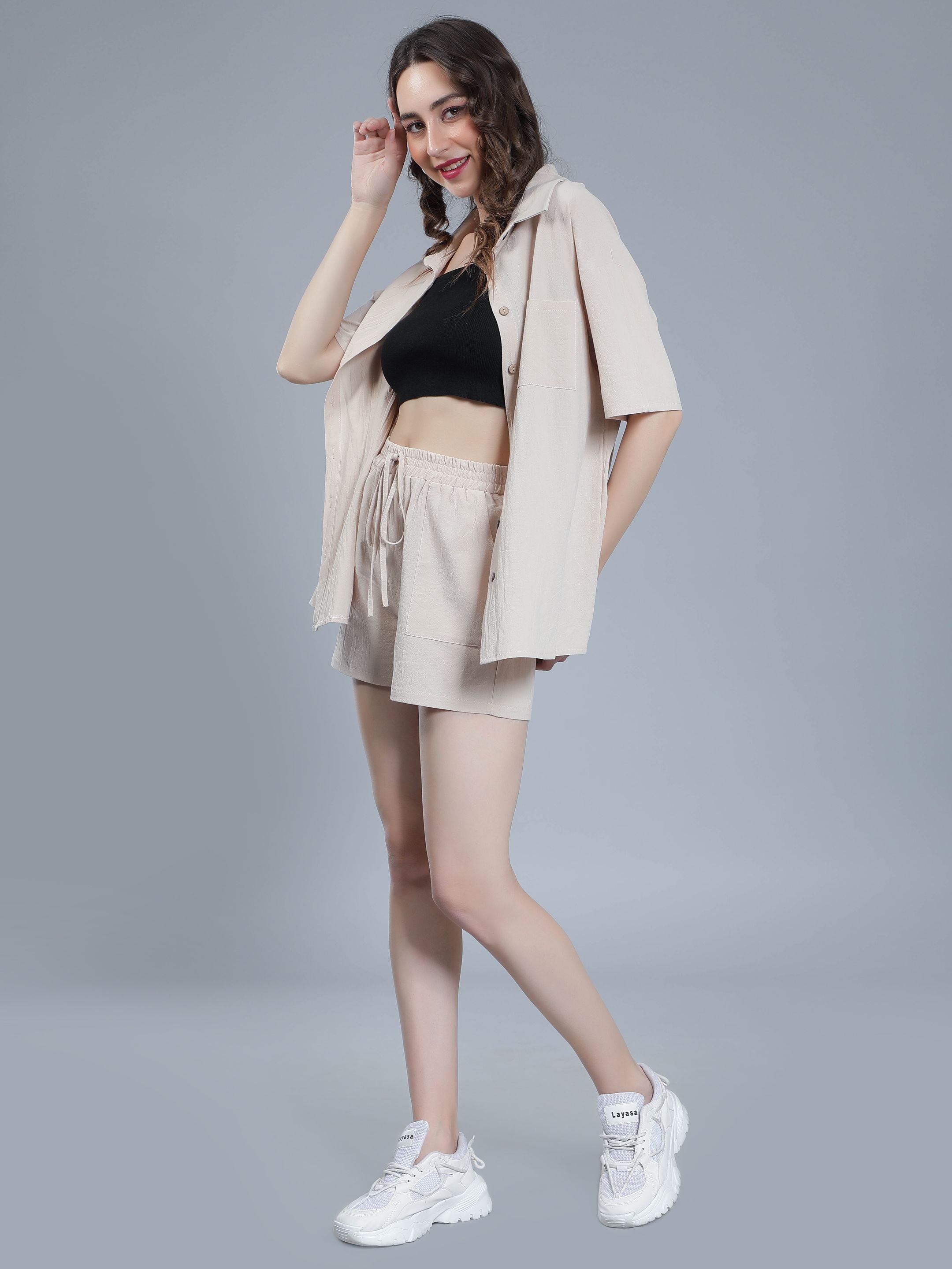 Shirt Shorts Two-Piece Casual Set