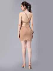 Rib Knit Cut Out Dress