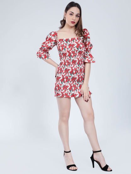 Floral Fitted Dress