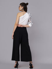 Sexy One Shoulder Dotted Blouse