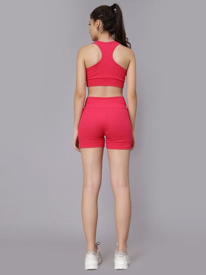 Rib Knit Two Piece Athleisure Set