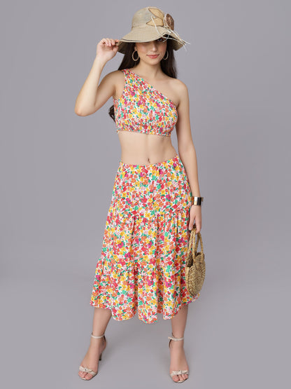Spring Floral Two Piece Set