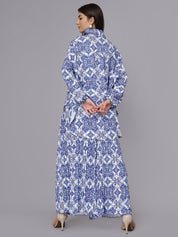 Majolica Print Oversized Two-Piece Set