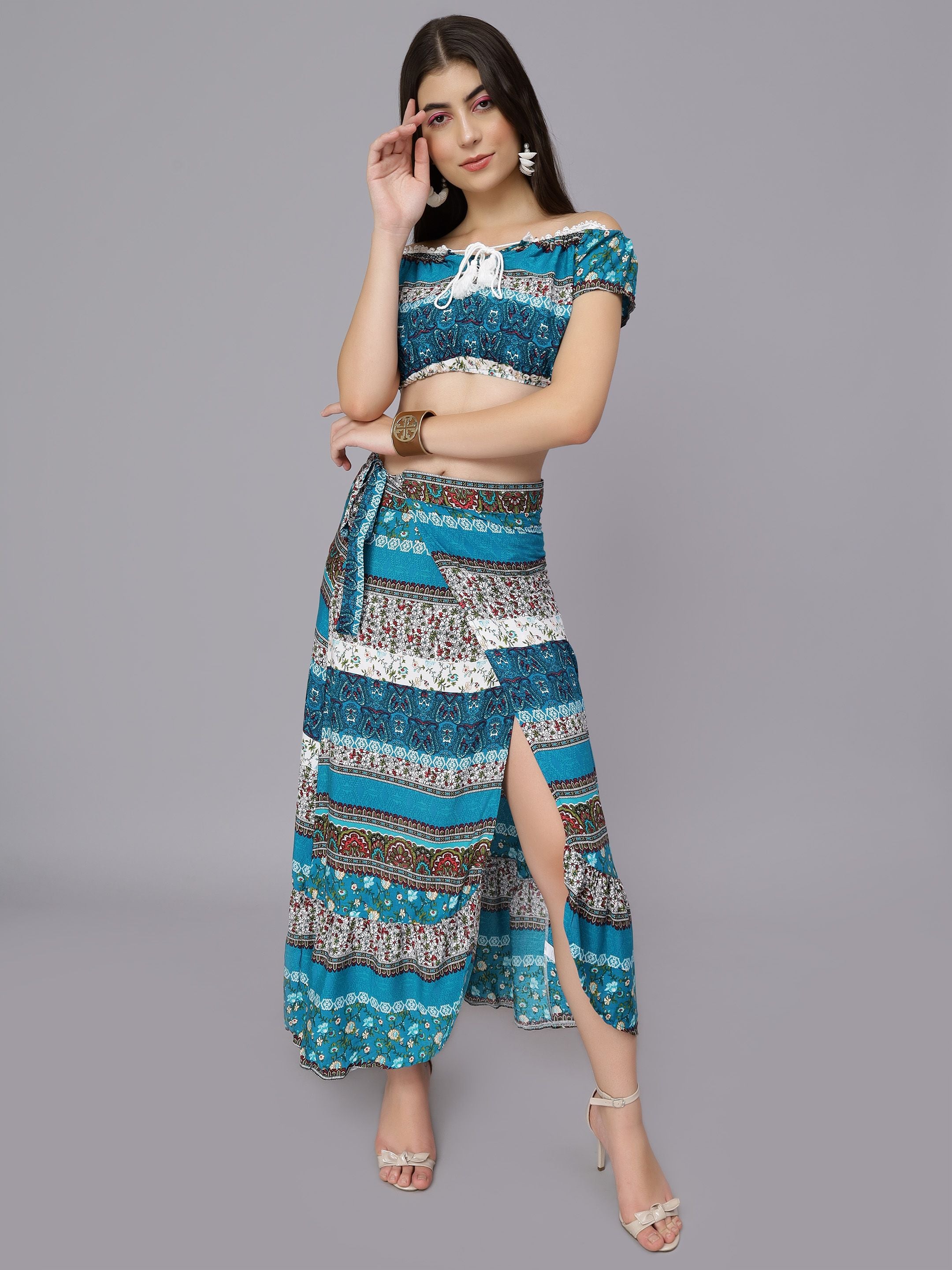 Boho Floral Two Piece Set
