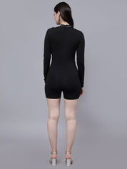 Rhinestone Stickon Detail Playsuit