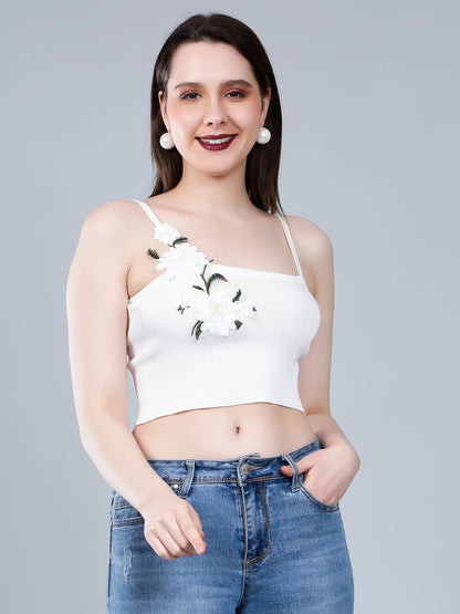 Floral Appliques Cami Top