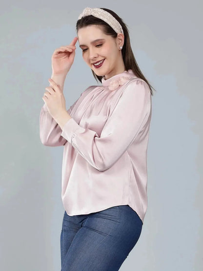 Mandarin Collar Blouse