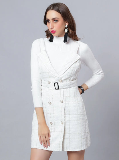 Button Accent Dress