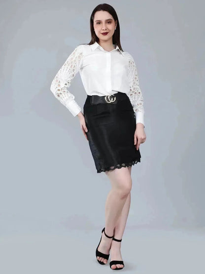 Lace Sleeves Shirt