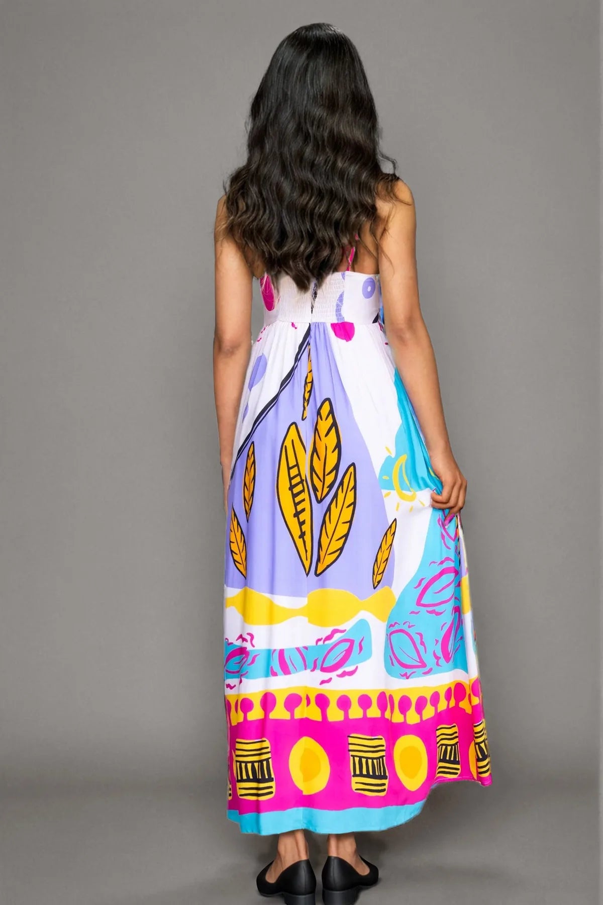 Printed Maxi Sundress