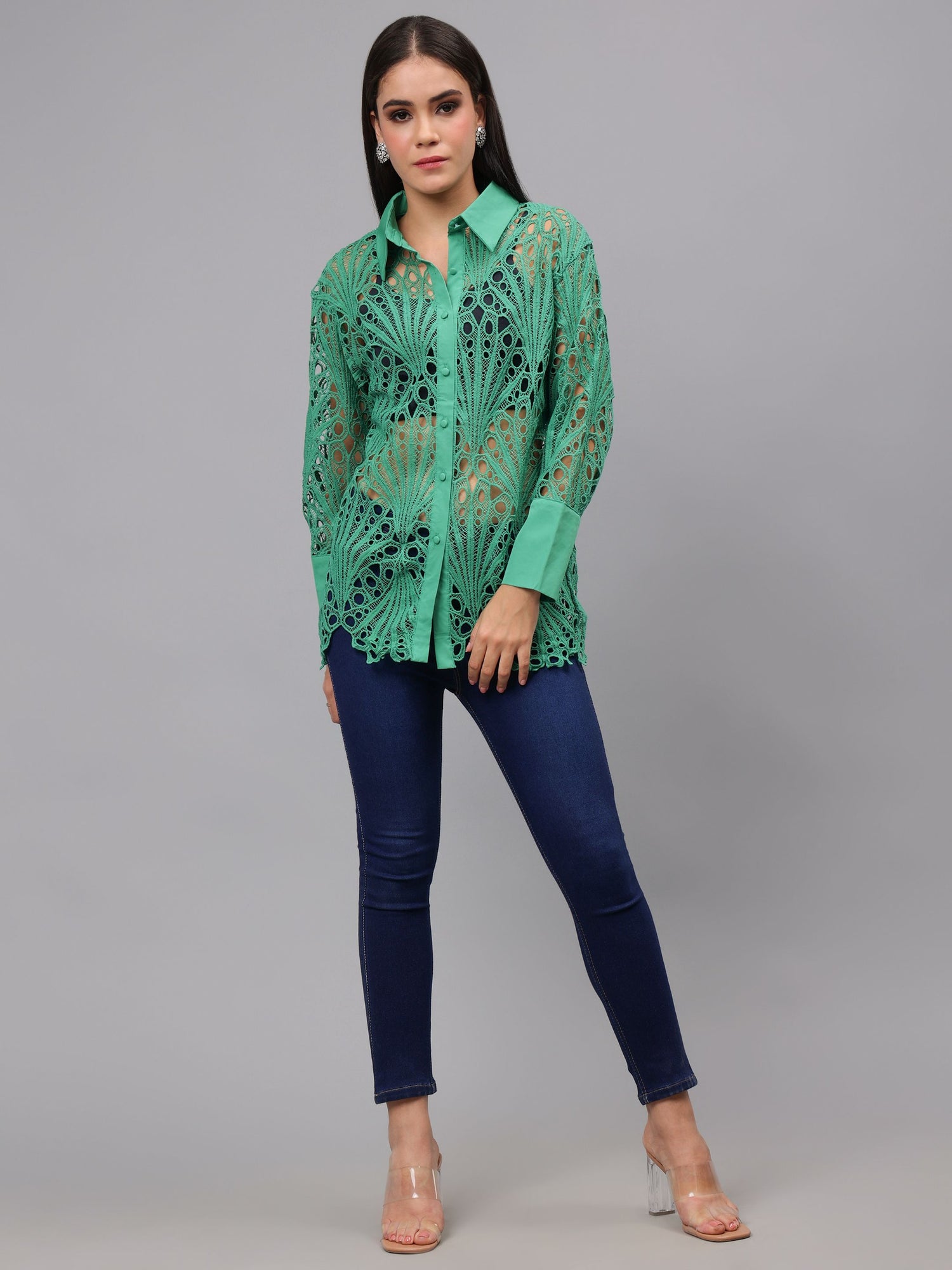 Lace Oversize Shirt