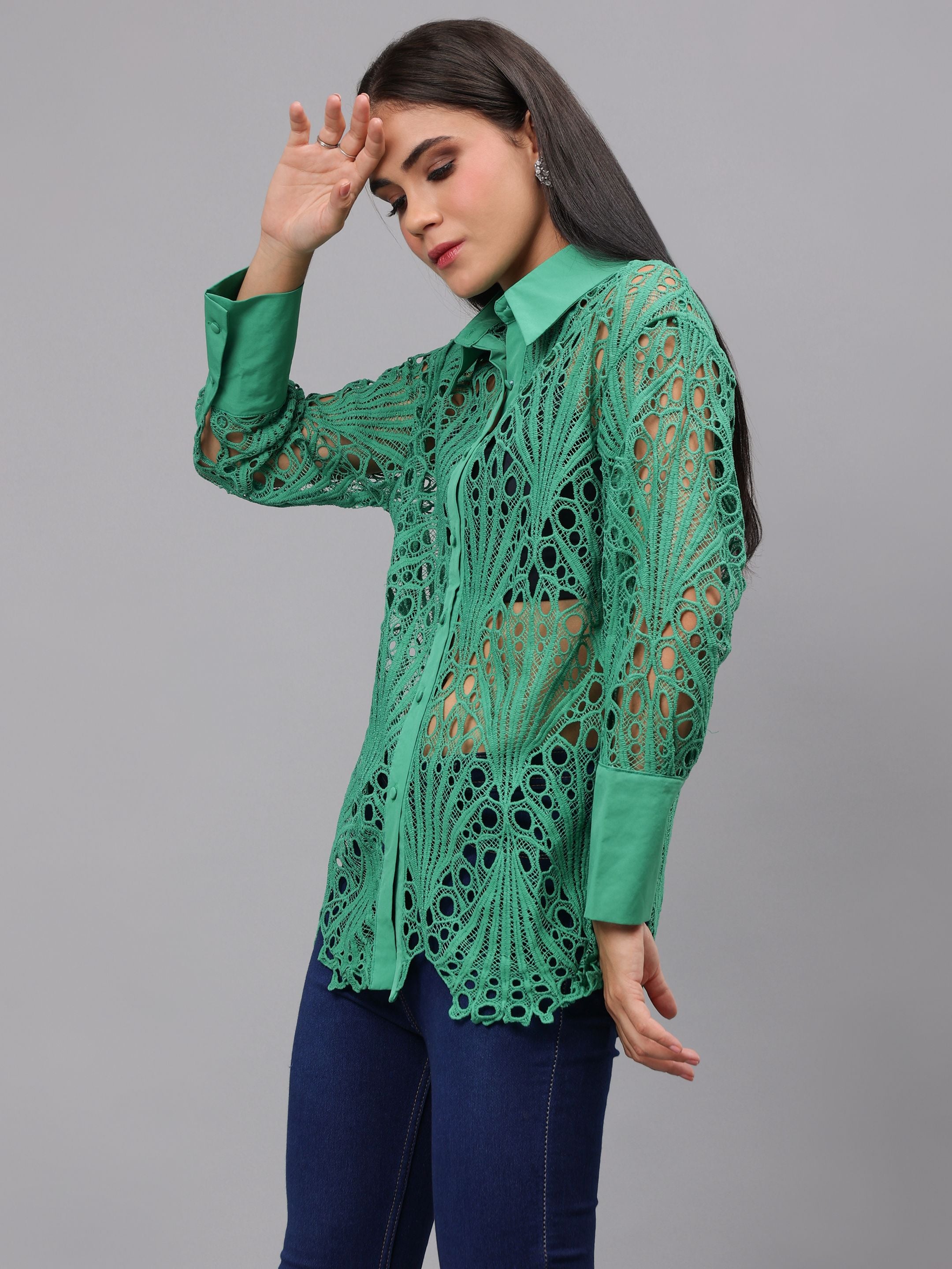 Lace Oversize Shirt