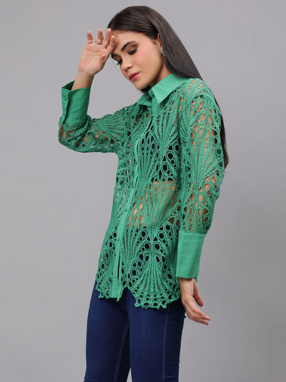 Lace Oversize Shirt