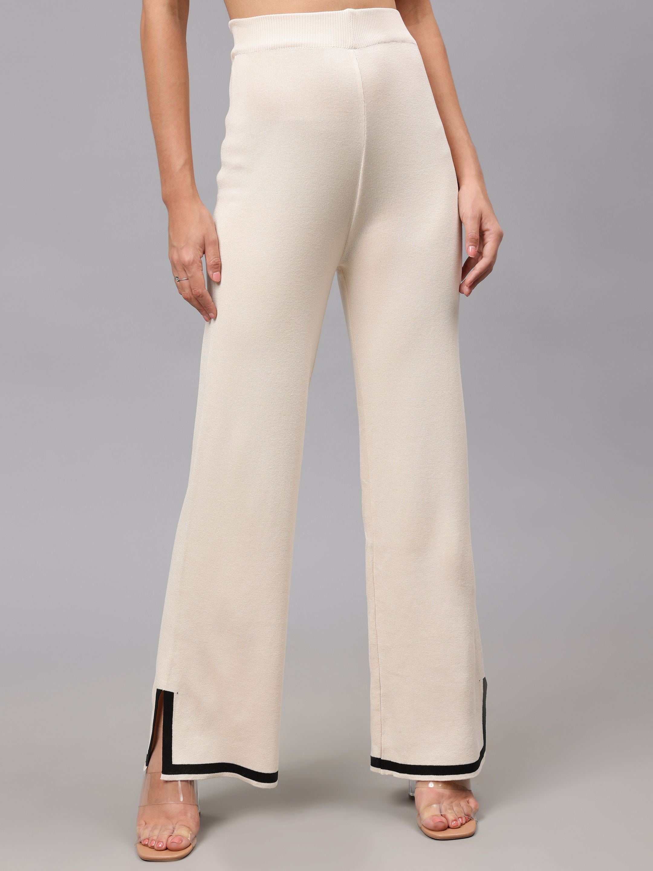 Contrast Knitted Two Piece Set