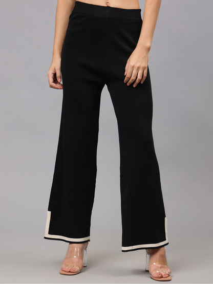 Contrast Knitted Two Piece Set