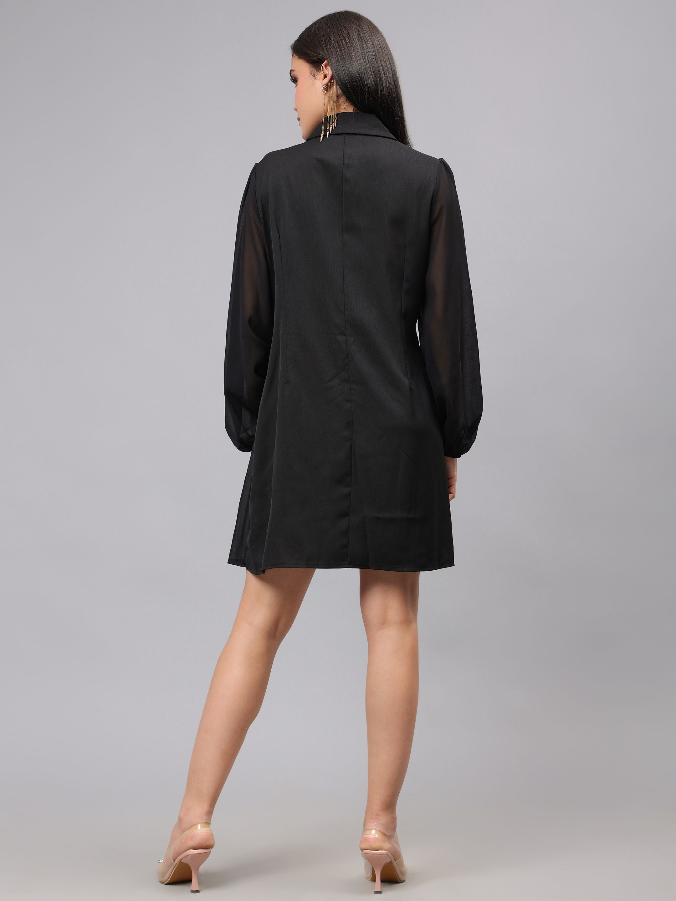 Pleated Wrap Dress