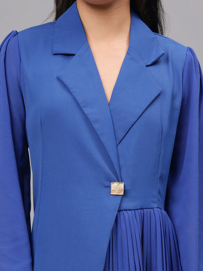 Pleated Wrap Dress