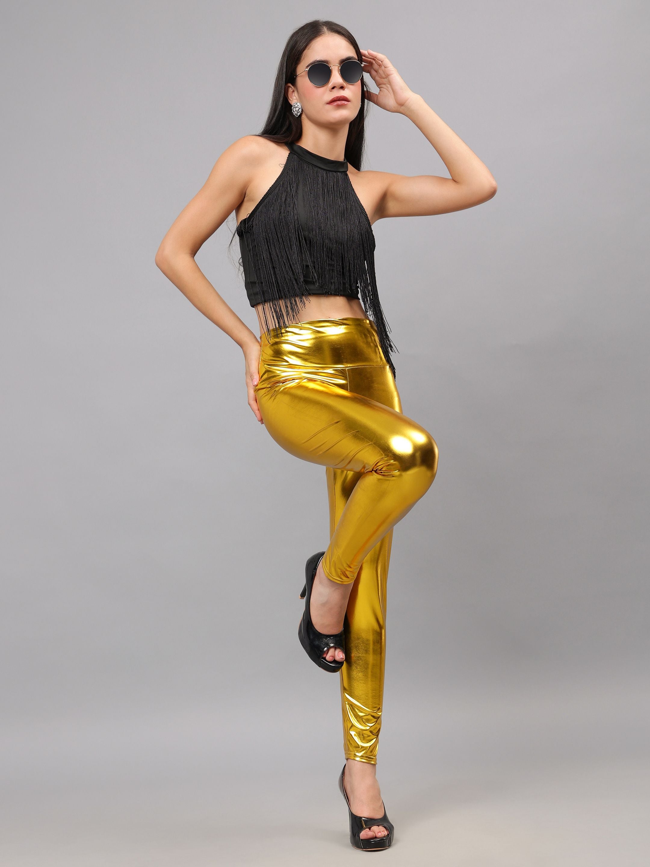 Metallic Shimmer Leggings
