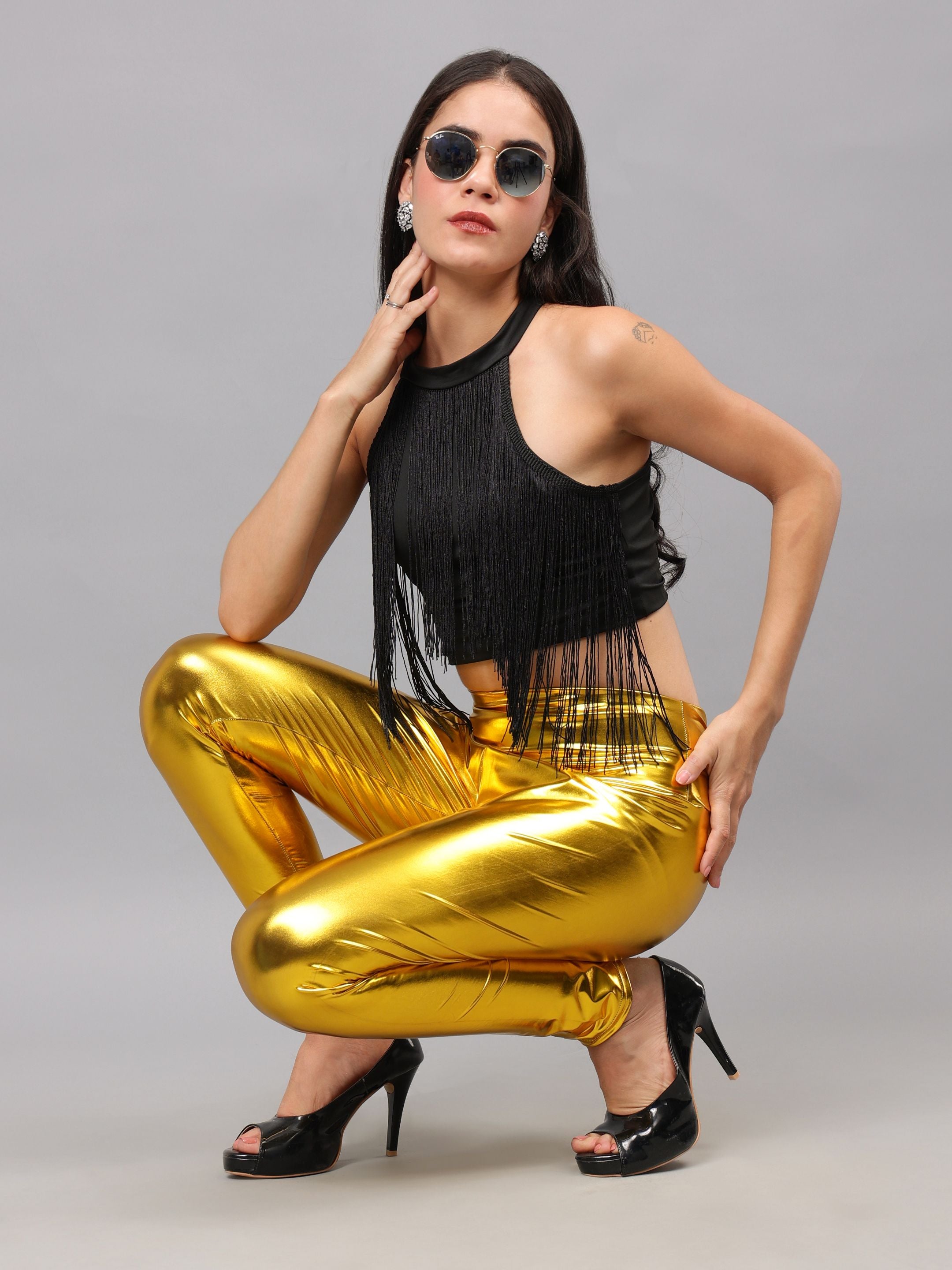 Metallic Shimmer Leggings
