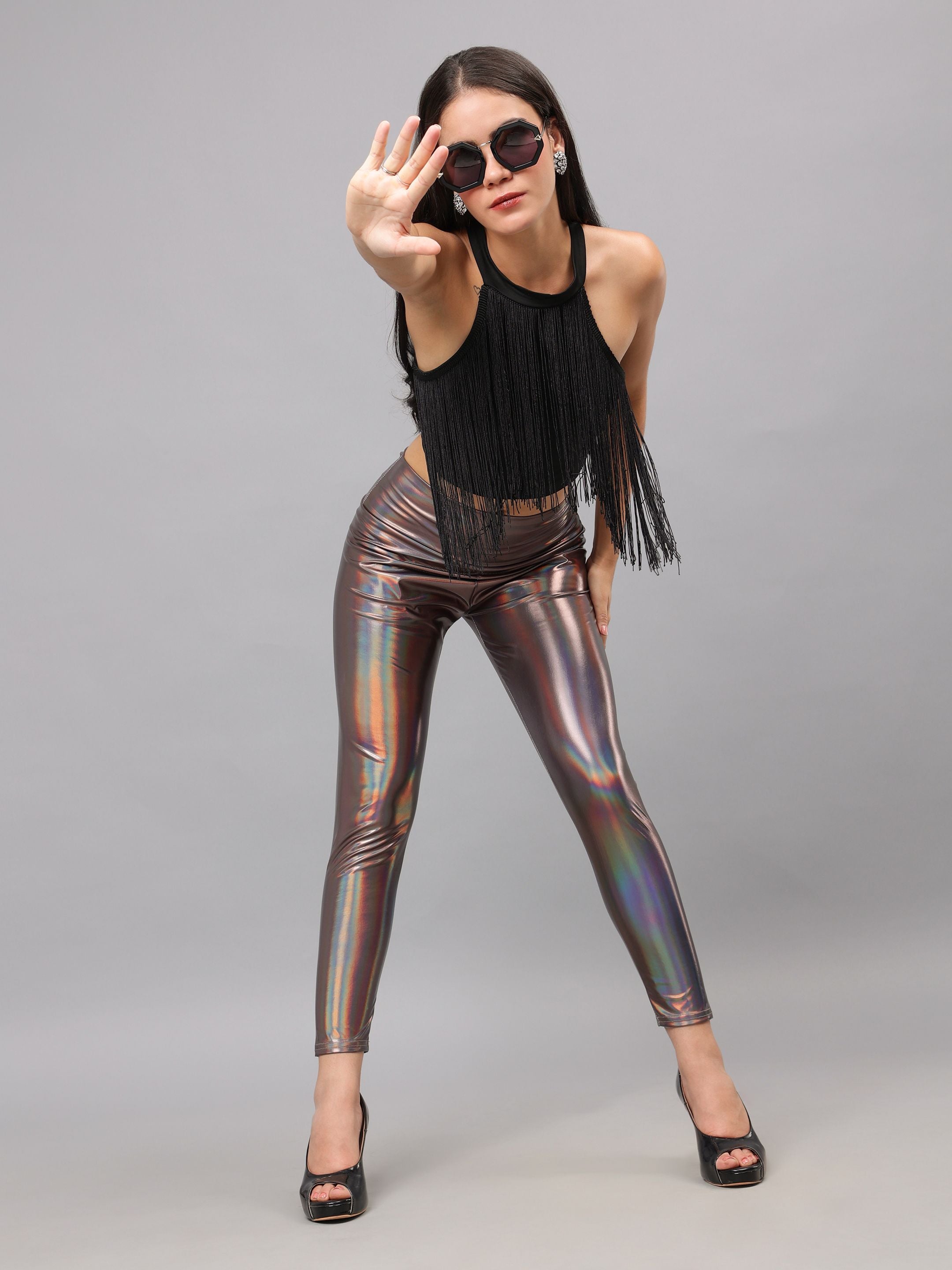 Metallic Shimmer Leggings