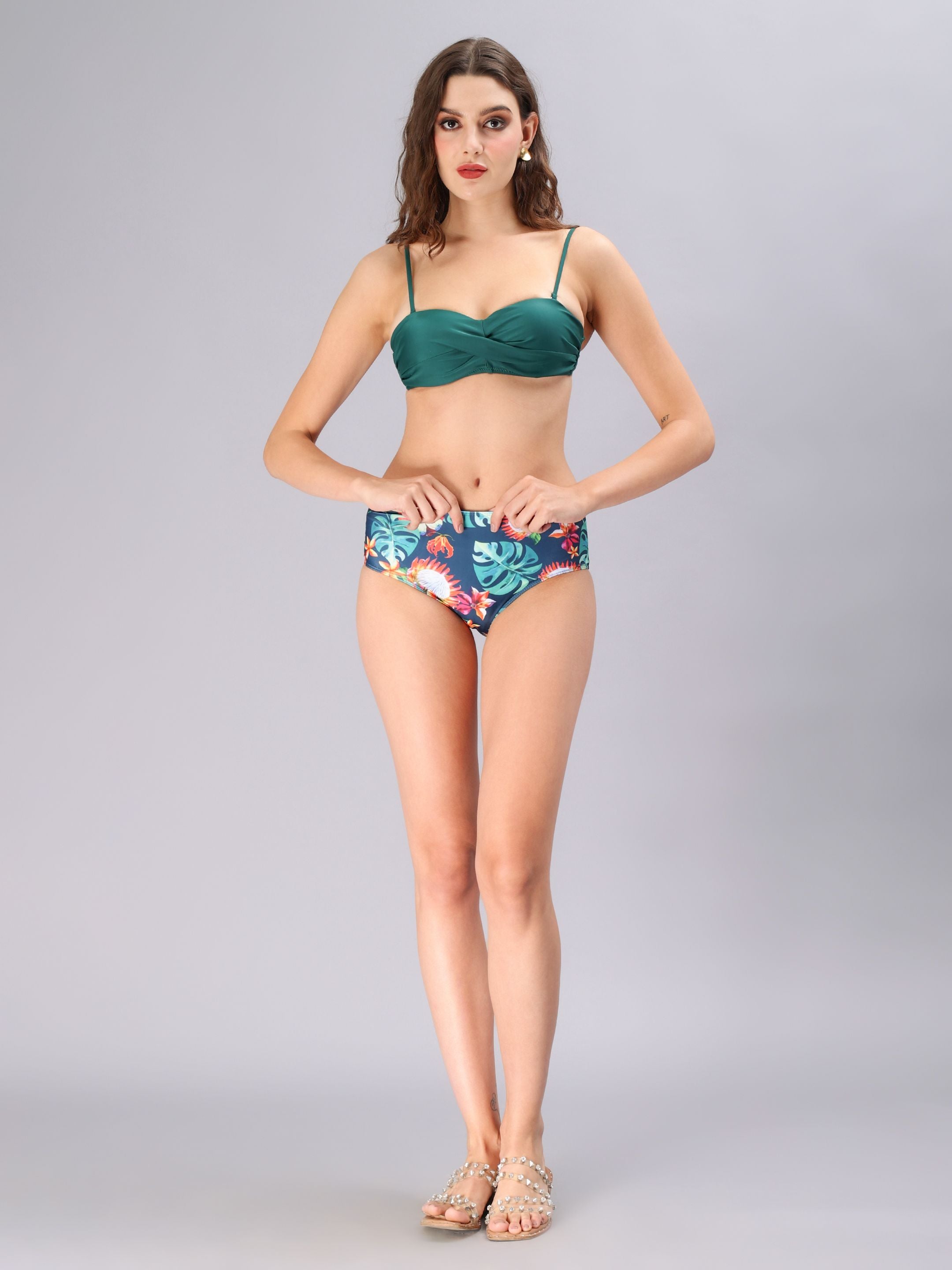 Tropical Printed Bikini Set