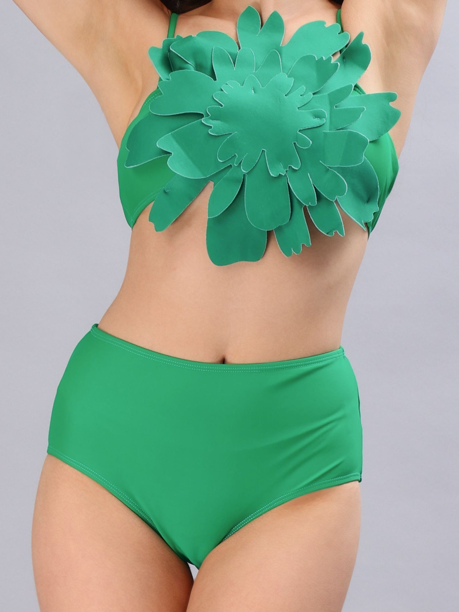 3D Flower Embellished Luxury Bikini