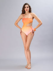 Sunset Ombre Side Knot Monokini
