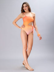 Sunset Ombre Side Knot Monokini