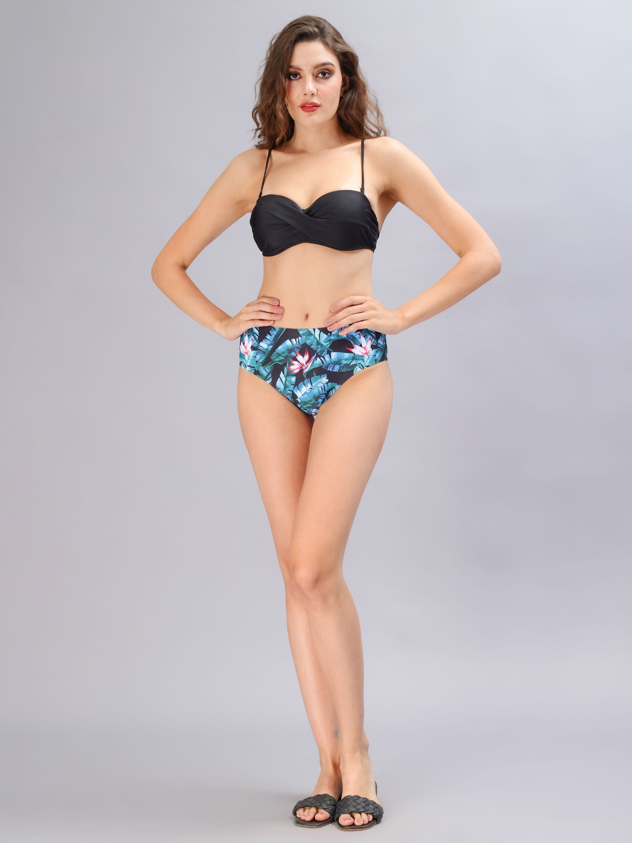 Tropical Printed Bikini Set