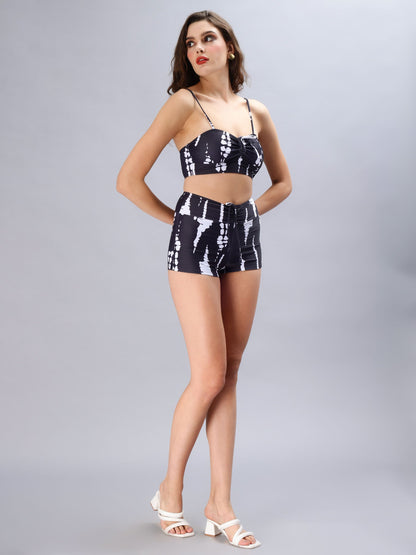 Black and White Bikini Set