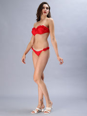 Bandeau 3D Bikini Set