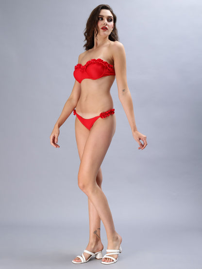 Bandeau 3D Bikini Set