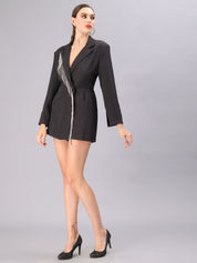 Rhinestone Fringes Romper
