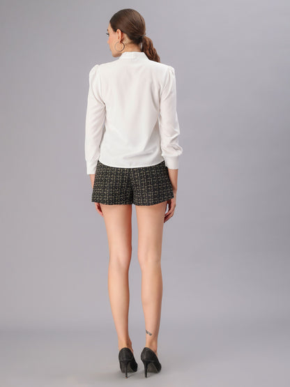 Satin Front Tie-Up Top