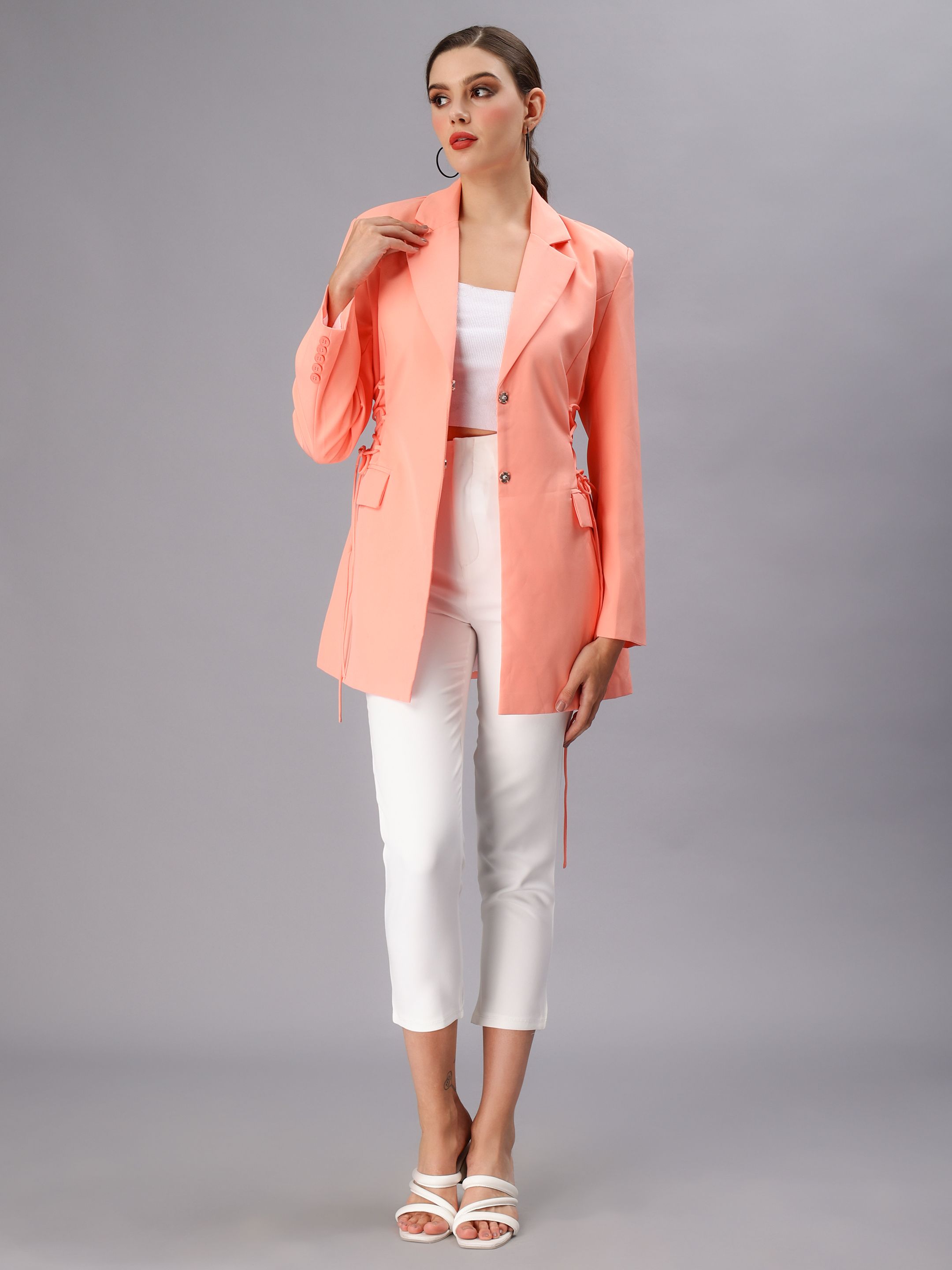 Criss-Cross Oversized Blazer