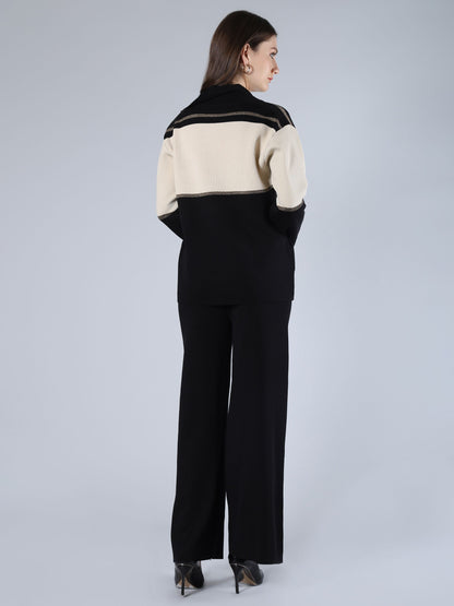 Buttoned Knit Cardigan &amp; Pant Set