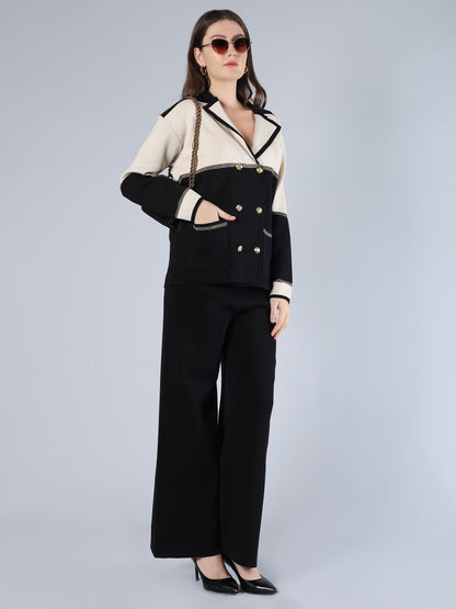 Buttoned Knit Cardigan &amp; Pant Set