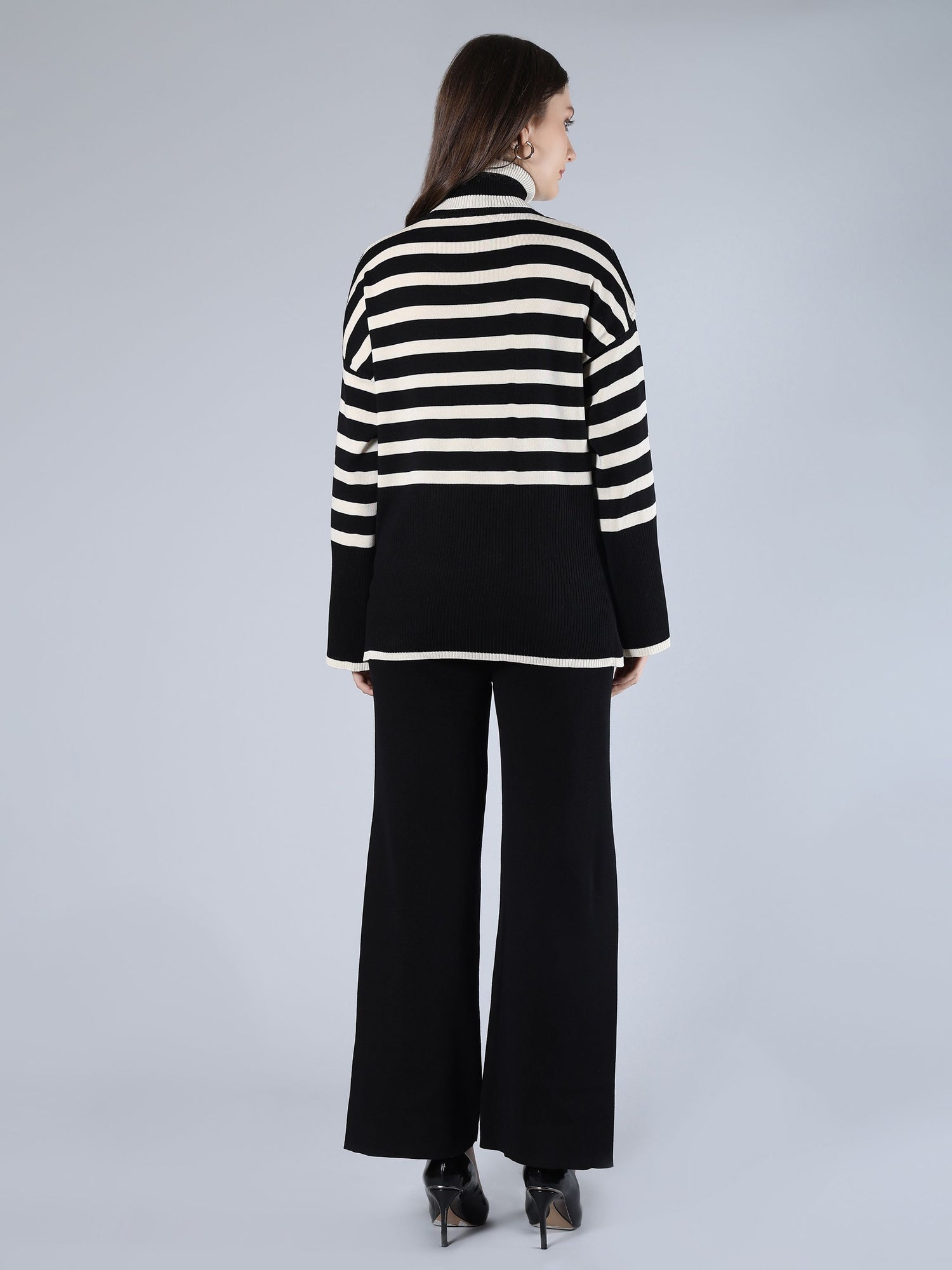 Striped Knitted Two Piece Set