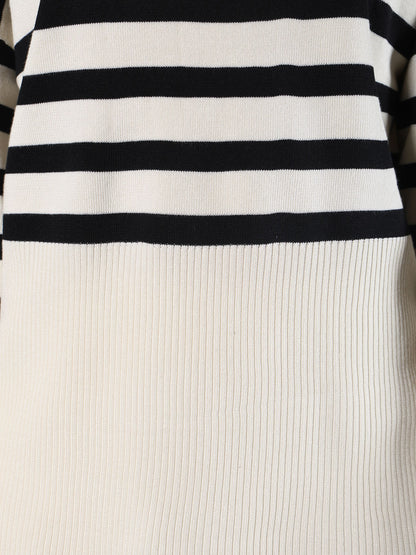 Striped Knitted Two Piece Set