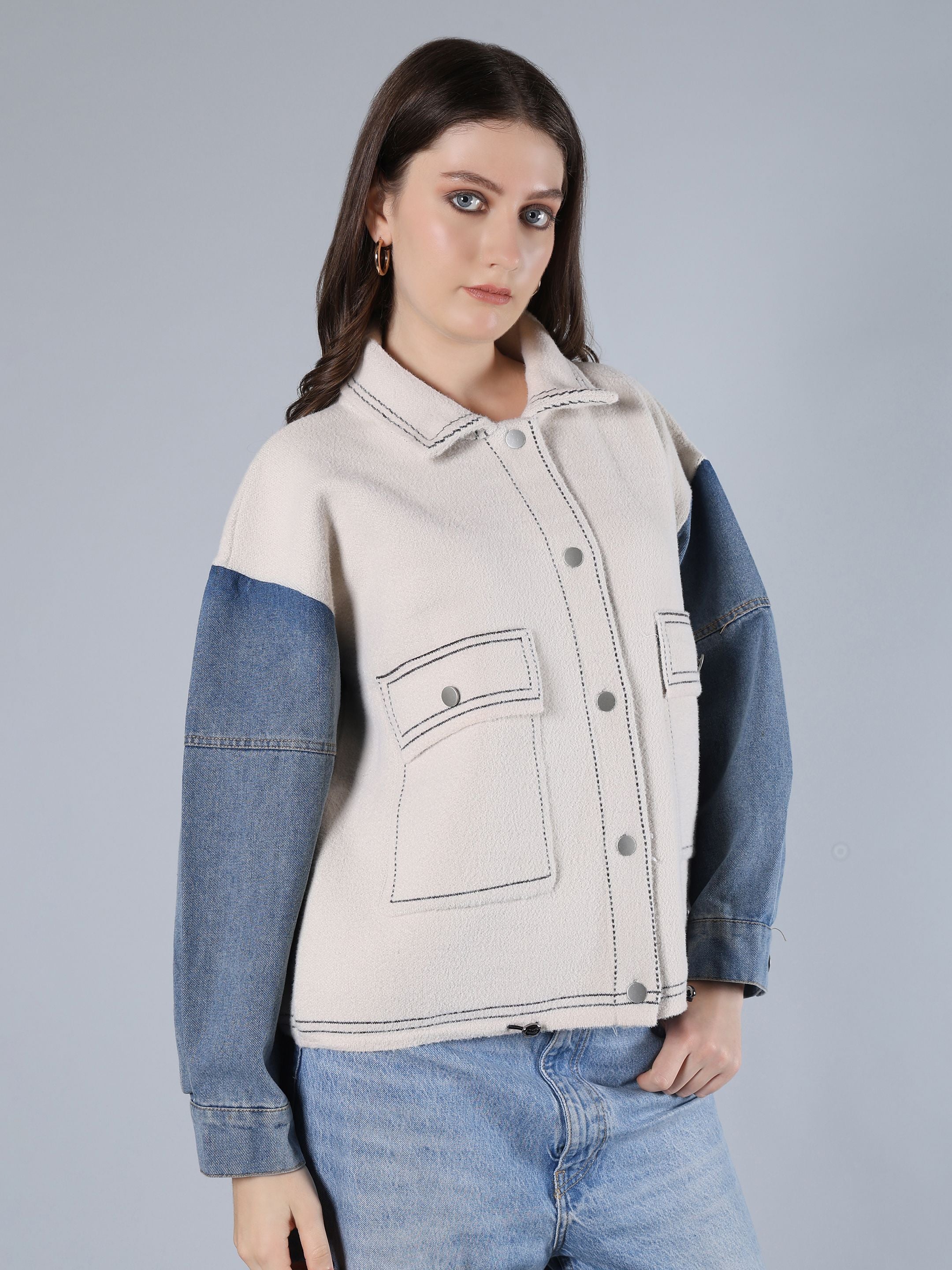 Contrast Stitch Jacket