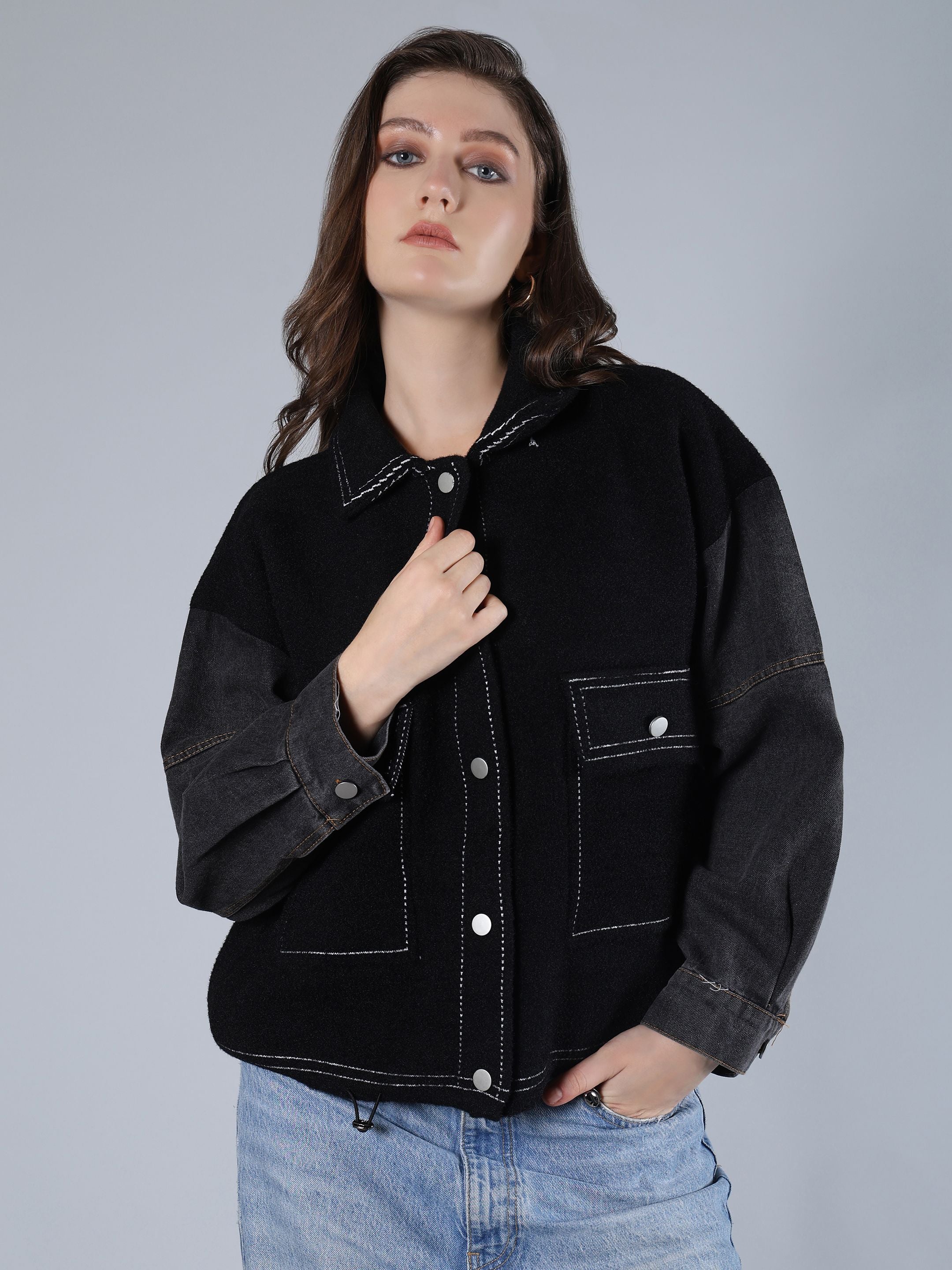 Contrast Stitch Jacket
