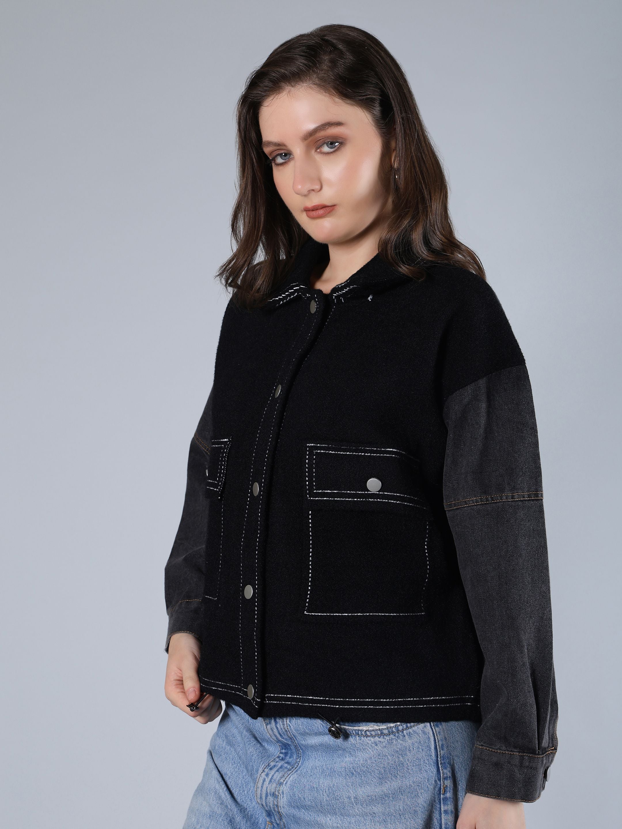 Contrast Stitch Jacket